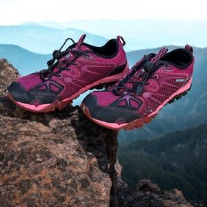 Merrell Capra Rapid Women 9.5 Red Water Hiking Shoes Vibram Athletic Trail